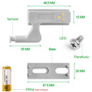 Luz De Led Com Sensor Para Dobradiça De Armário