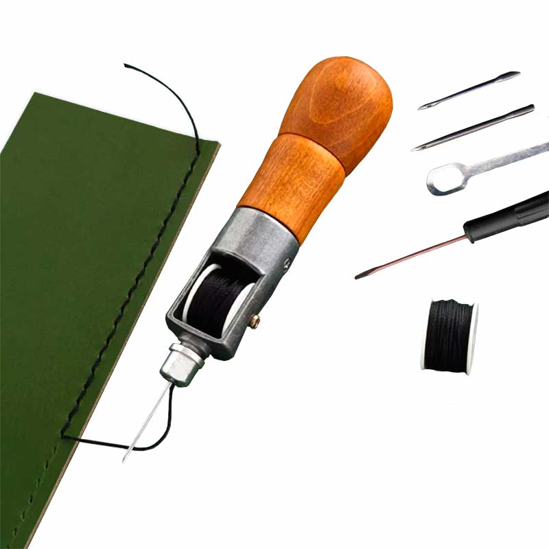 Conjunto Para Costura De Couro