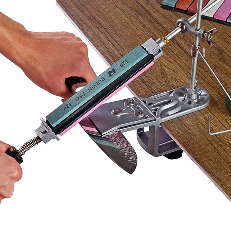 Afiador De Facas Profissional Com 4 Pedras De Amolar