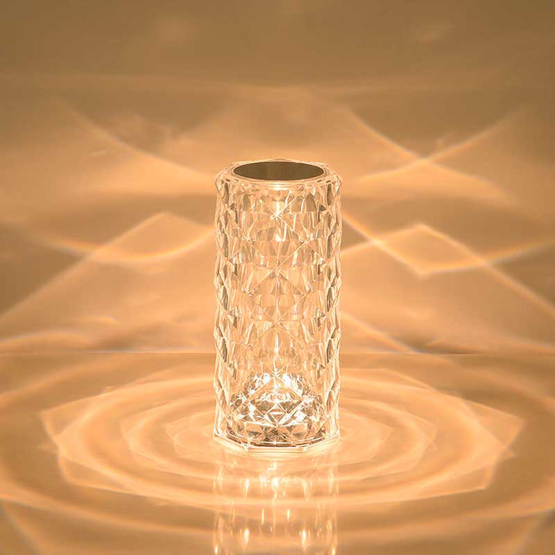 Luxuosa Luminária Com Projeção 3D De Rosa Touch